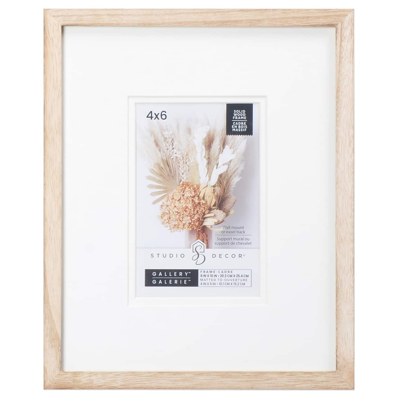 Gallery Natural Wood Frame with Mat by Studio Décor®
